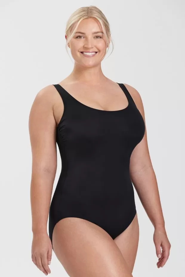 Outlet Biarritz swimsuit - Non-wired tight-fitting swimsuit in classic black - Bademode