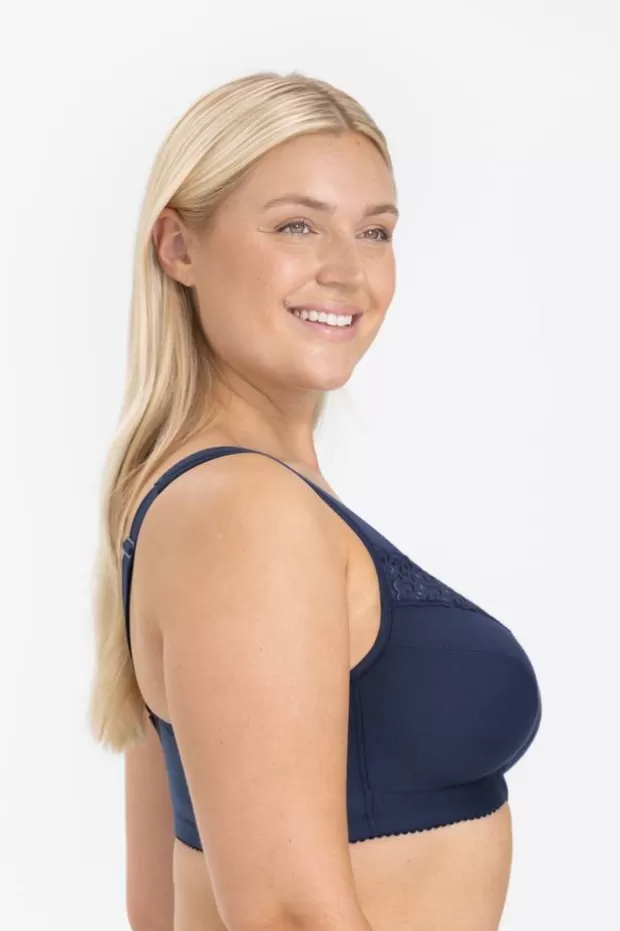 New Broderie Anglaise - The favourite now also with front fastening - Bh:s | Bh Ohne Bügel