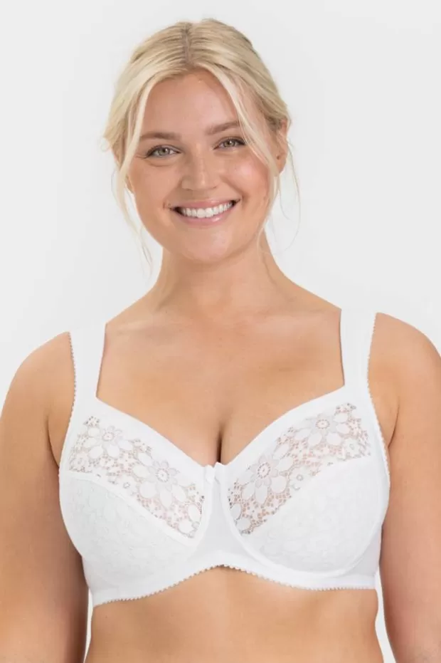 Online Cotton Bloom – Bügel-BH mit Spitze aus recyceltem Material – Bh:s | Bügel-bhs