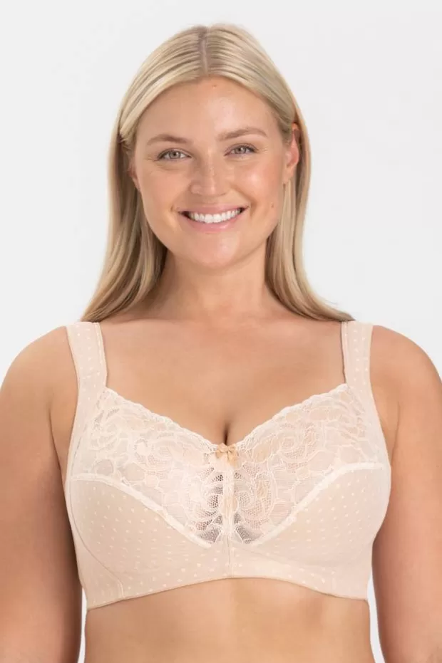 Cheap Dotty Delicious - Lace non-wired bra, perfect for special occasions - Bh:s | Bh Ohne Bügel
