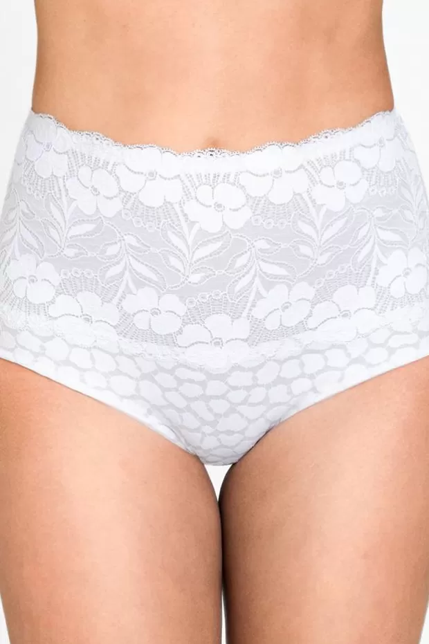 Outlet Jacquard & Lace panty girdle - Improved comfort and a gently shaping effect on the tummy - Slips