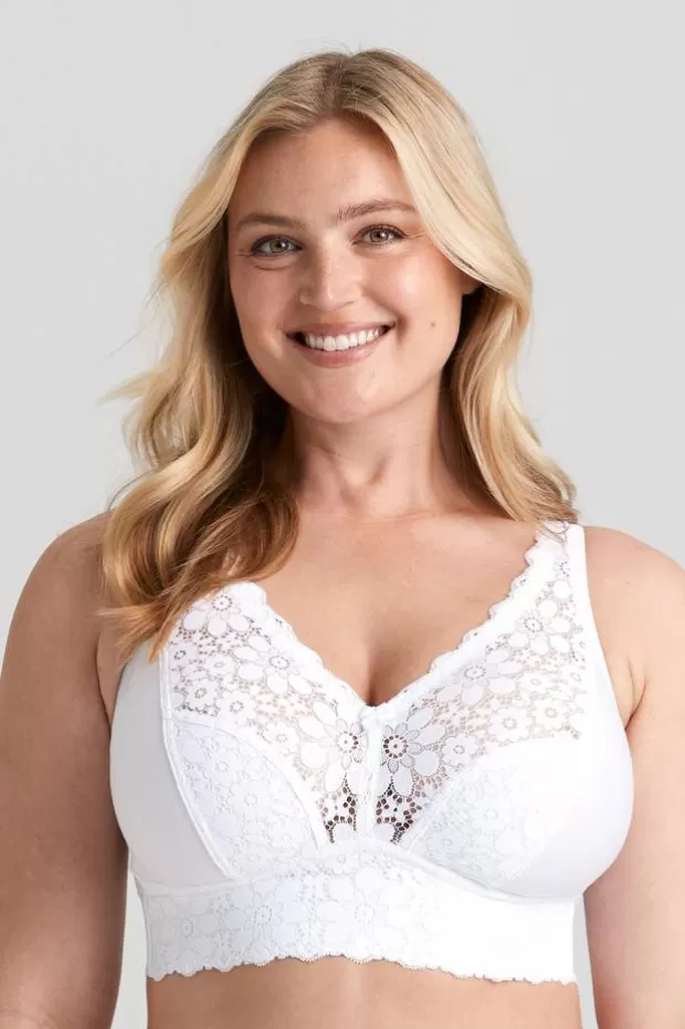 New Lace Dreams - Angenehmer bügelloser BH mit Untercup aus Baumwolle und Obercup aus elastischer Spitze aus recyceltem Material - Bh:s | Bh Ohne Bügel